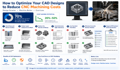 How to Optimize Your CAD Designs to Reduce CNC Machining Costs