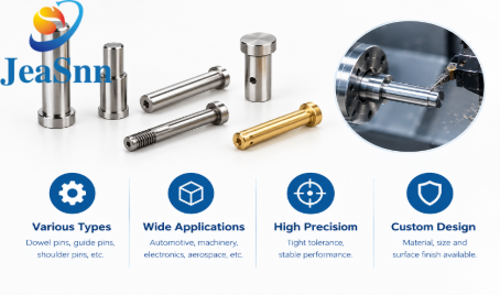 Custom CNC Machined Pins: Types, Applications & Design Tips